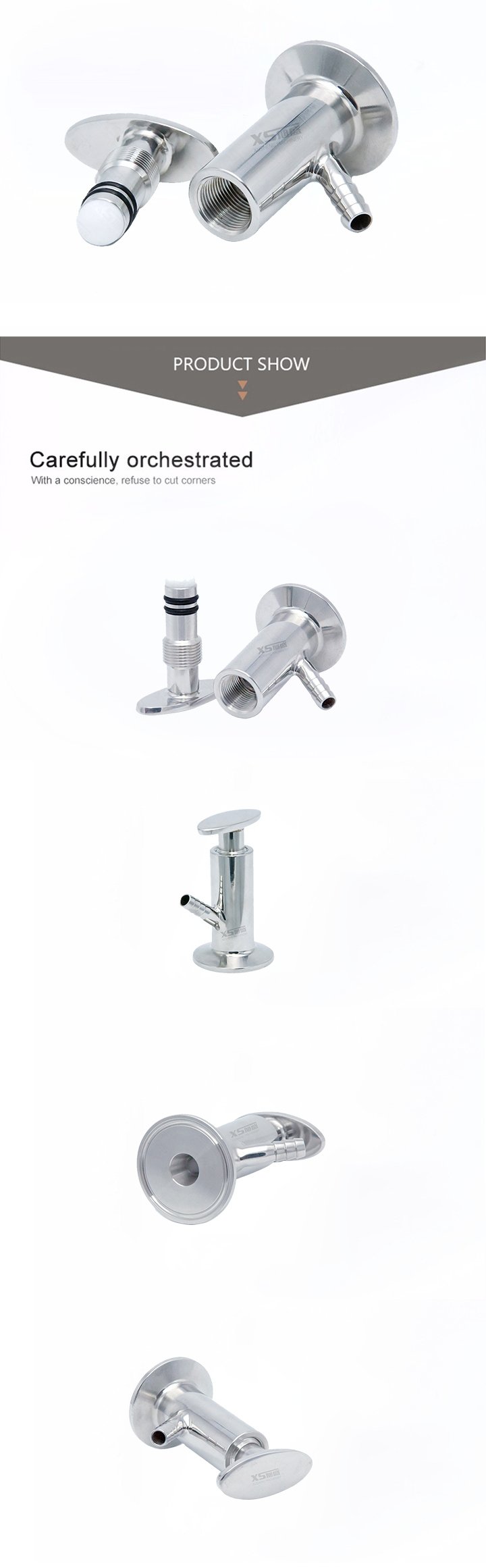 Санитарные краны для отбора проб Ss316L Tri Clamp