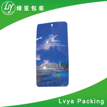 Custom made high quality adhesive metal hangtag
