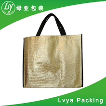 recycled custom foldable promotional pp laminated non woven shopping bag non woven fabric bag