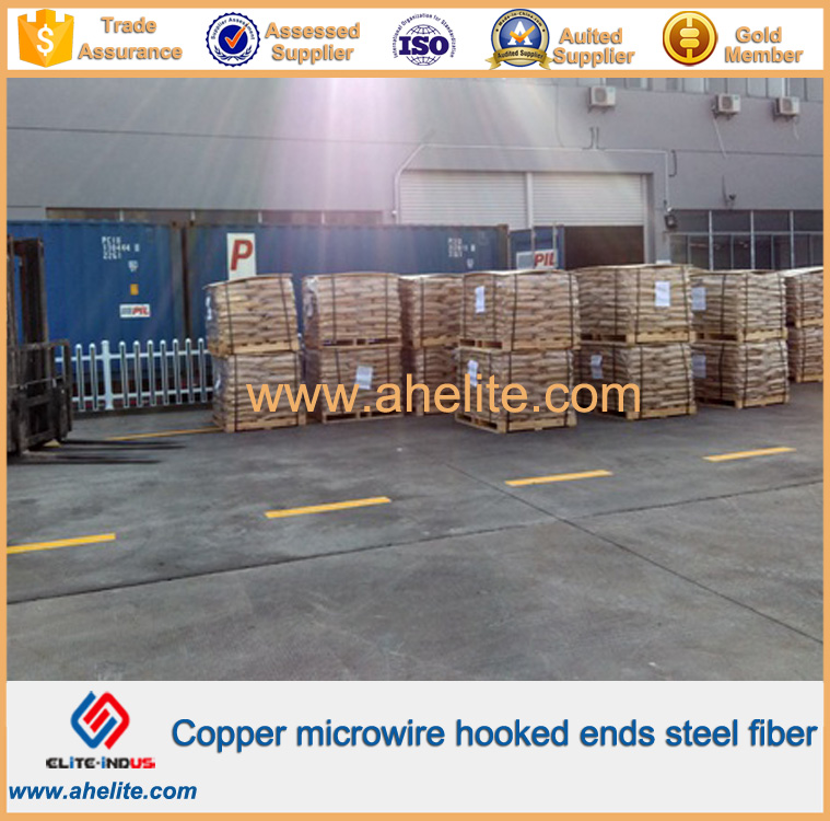 Copper microwire hooked ends steel fiber