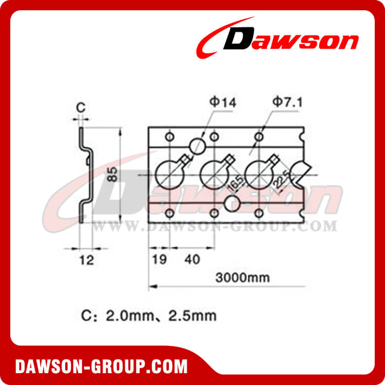 Riel tipo O de acero inoxidable HOQ3000 - Dawson Group Ltd. - Fabricante, proveedor y f&aacute;brica de China