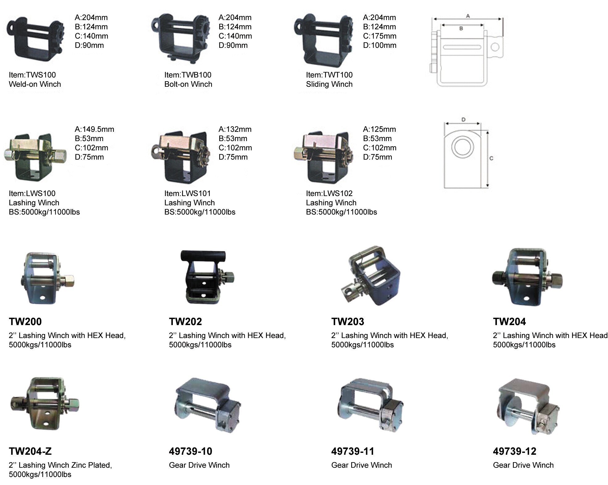 cabrestante para cami&oacute;n - Dawson Group Ltd.