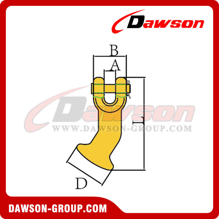 DS070 G80 CLEVIS ELEPHANT FOOT DAWSON-GROUP LTD. - CHINA MANUFACTURER DS070 G80 クレビス エレファント フット DAWSON-GROUP LTD.- 中国メーカー