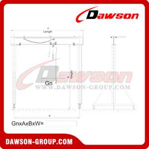 Grúa giratoria eléctrica estándar DIN/FEM para elevación