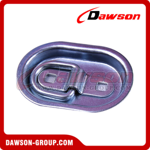Anel de superfície banhado a zinco de aço de alta qualidade, ponto de ancoragem de amarração, anel D de montagem em superfície