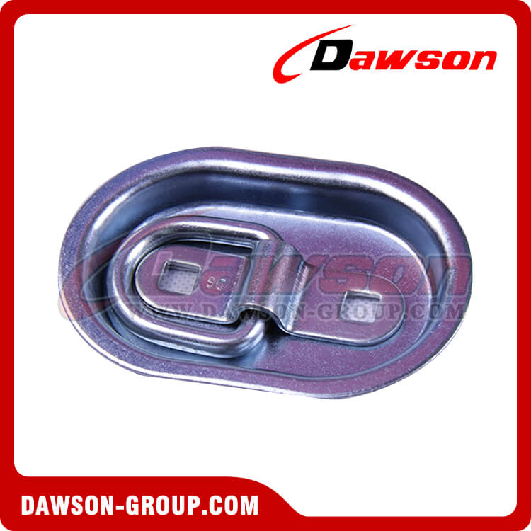 Высококачественное стальное оцинкованное кольцо для поверхностного настила, крепежная анкерная точка, D-образное кольцо для поверхностного монтажа