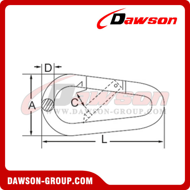 GANCHO EN FORMA DE HUEVO DIN5299B CON ZINCADO - DAWSON GROUP LTD.- FABRICANTE DE CHINA, F&Aacute;BRICA