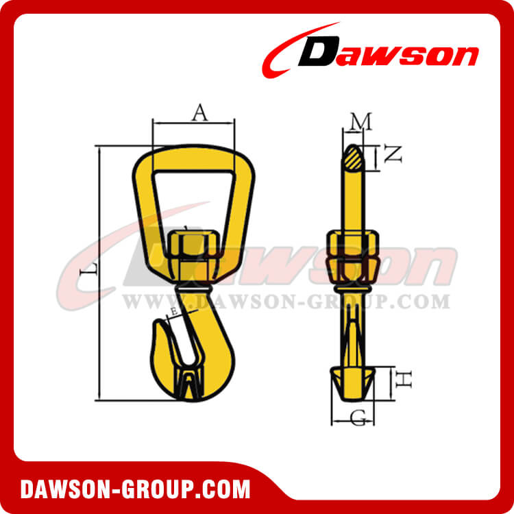 DS728 GANCHO DE ALEACI&Oacute;N PARA CORREAS - DAWSON GROUP LTD.- FABRICANTE, PROVEEDOR, F&Aacute;BRICA DE CHINA