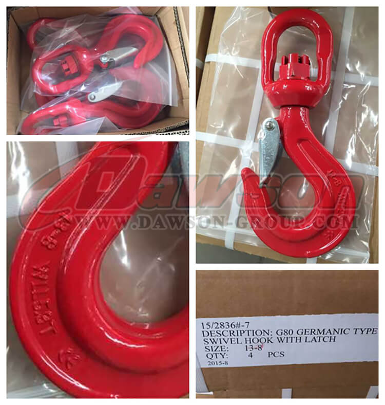 Gancho girat&oacute;rio tipo germ&acirc;nico G80 com trava - Dawson Group Ltd. - Fabricante, fornecedor, f&aacute;brica na China