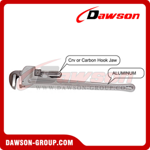 DSTD0505 Прямой трубный ключ с алюминиевой ручкой