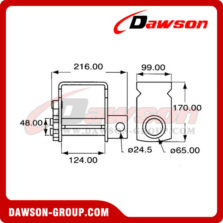 DSWN6802 Портативная лебедка для крепления грузовых автомобилей