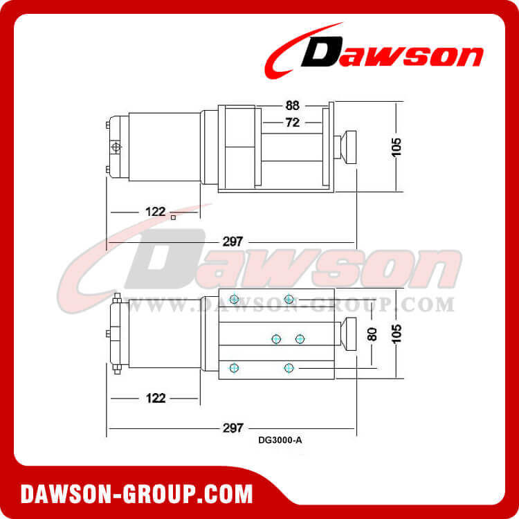 DG3000-A(3) の図面 - 電動ウインチ - Dawson Group Ltd. - 中国メーカー、サプライヤー、要素