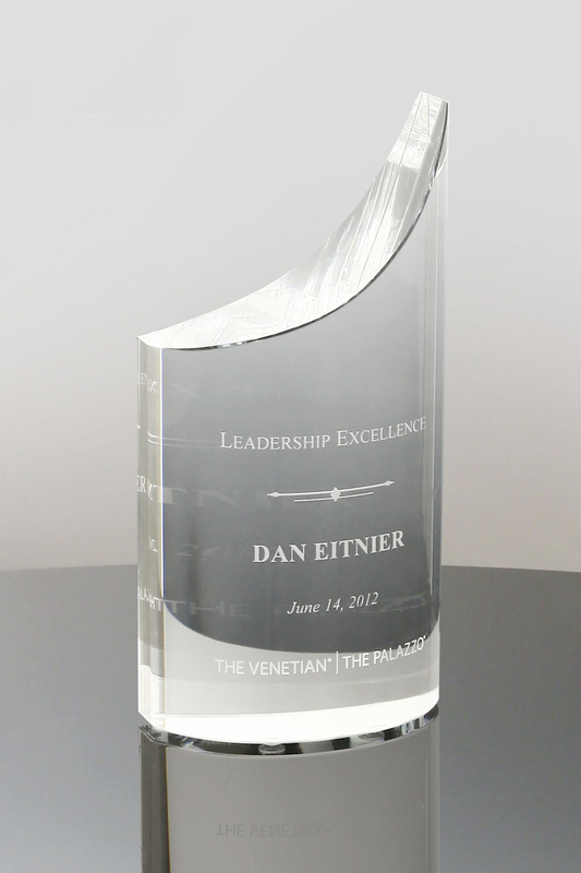 Recognition Rewards Trophy Eddy Leadership Crystal Award