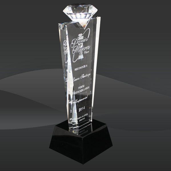 Crystal Diamond Tower Award (J-CRY3211C)