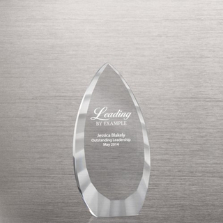 Tear Drop Executive Beveled Crystal Trophy (#76356)