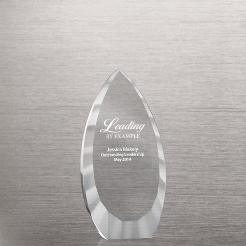Tear Drop Executive Beveled Crystal Trophy (#76356)