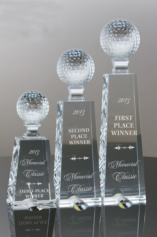 Big Easy Crystal Golf Award Trophy