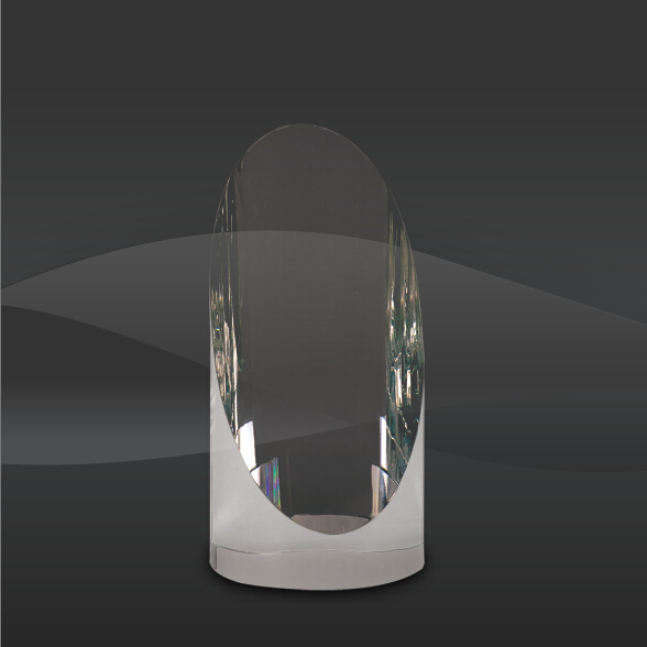 Oval Tube Crystal Award (J-CRY3701S, J-CRY3701M, J-CRY3701L)