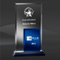 Blue Binary Triumph Crystal Award (MPI-SF-170BU-11)
