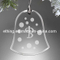 Personalized Bell Glass Xmas Ornament for Christmas Tree Ornaments