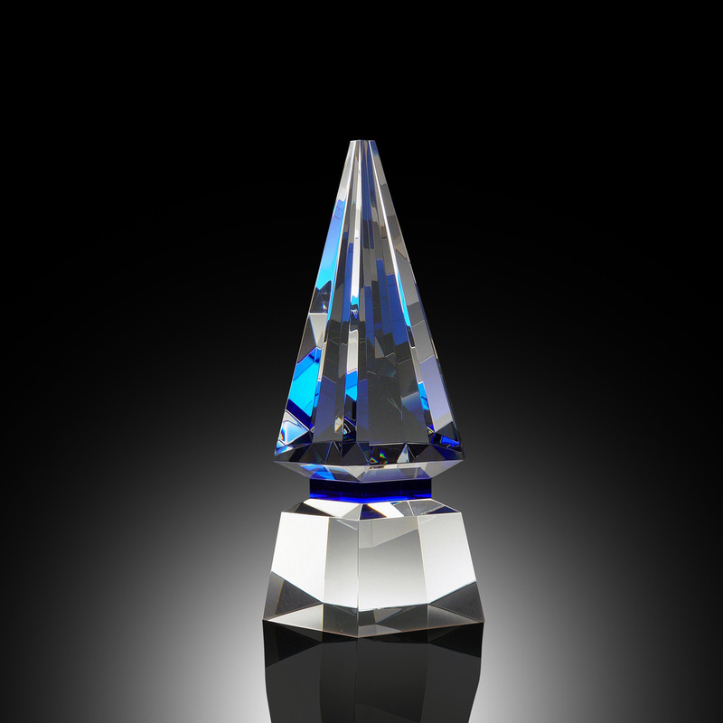 Blue Spire Elite Crystal Award (#E2898)
