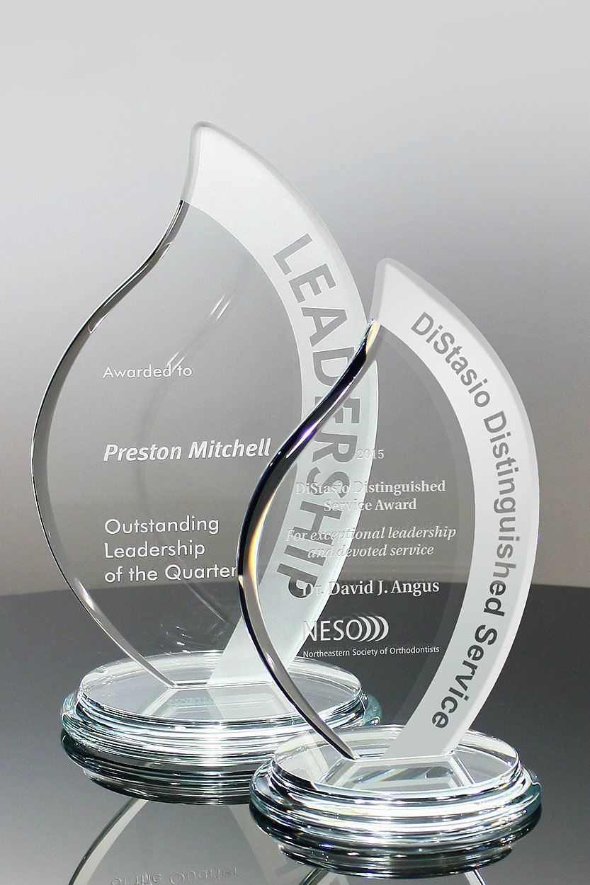 Optic Crystal Golf Award for Corporate Employee Recognition Trophy (#5756)