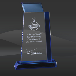 Crystal Blue Arriba Award (T-WFAA711)