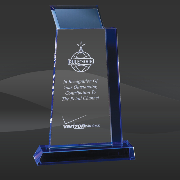 Crystal Blue Arriba Award (T-WFAA711)