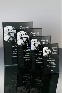 Ewen Eagle Black Glass Award (#1594, #1597, #1599, #1600)