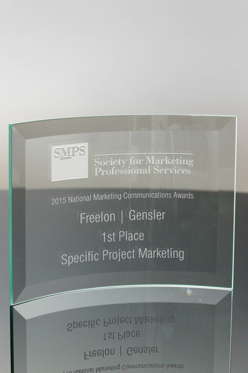 Piedmont Crescent Glass Award (#1321, #1071, #1907, #1093)