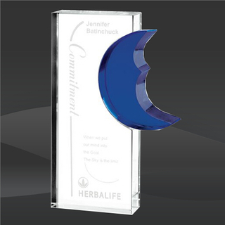 Blue Midnight Moon Crystal Award (MP-OPT9732)