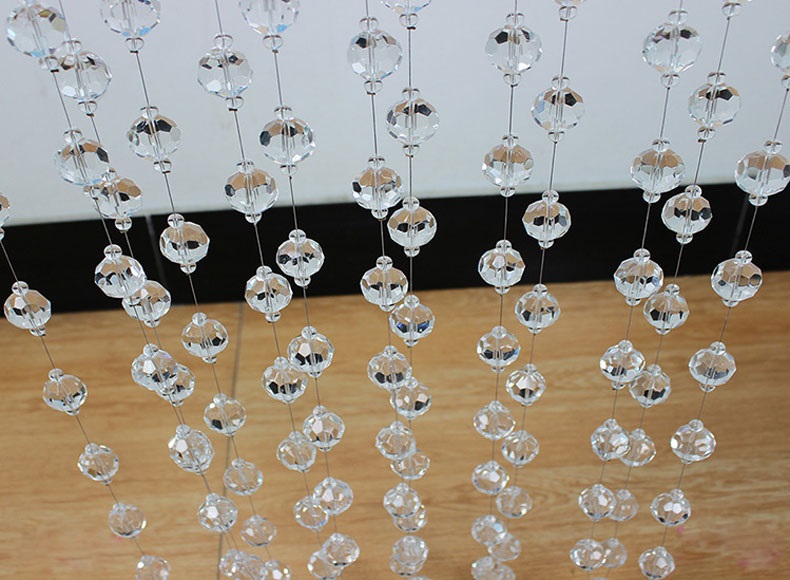 Glass Decoration of Crystal Faceted Curtain