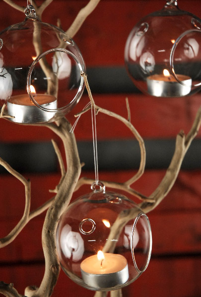 Crystal Glass Ball for Tealight Holder