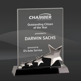 Silver Stars Crystal Award (J-CRY139, J-CRY140)