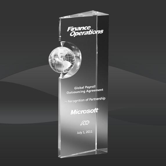 Spinning World Crystal Award (MPI-CR-A470WS-8)