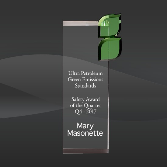 Personalized K9 Crystal Trophy of More Popular Crystal Awards