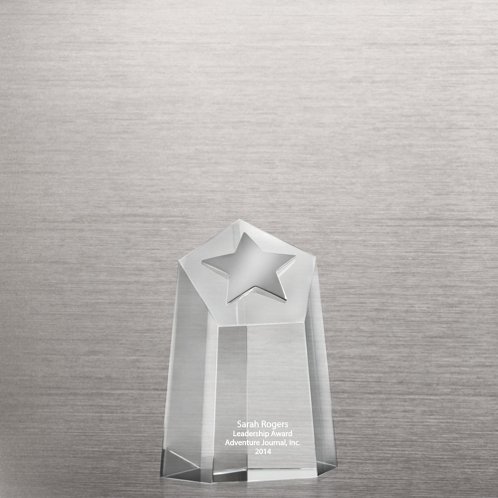 Tall Star Tower Crystal Trophy (#74222)