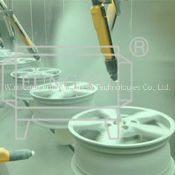 Cost Effective Automatic Spray Painting Machine for Car Wheel Hub Transport Equipment, Metal Coating Machinery for Car Hubcap!