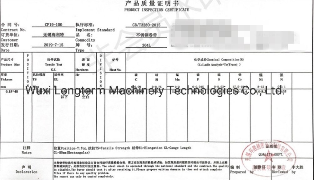 2b Finished 300 Series Stainless Steel Strip/Coil/ Sheet