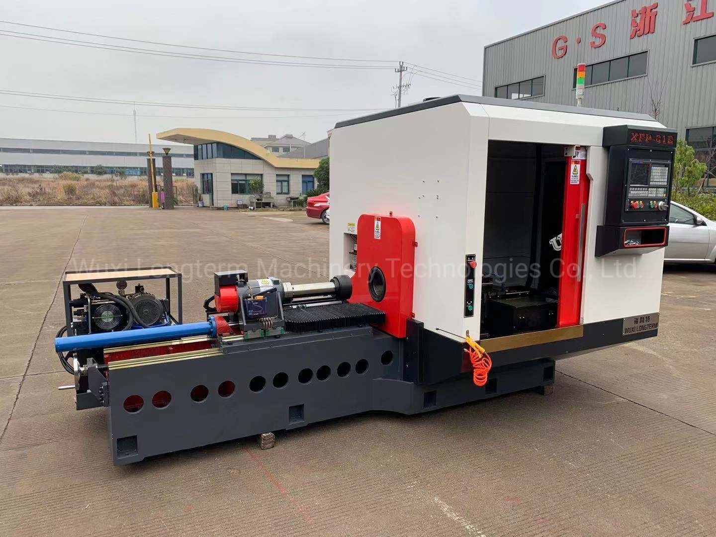 232-406mm CNG Gas Cylinders CNC Threaded Screw Neck Threading Machine with Hole Drilling^
