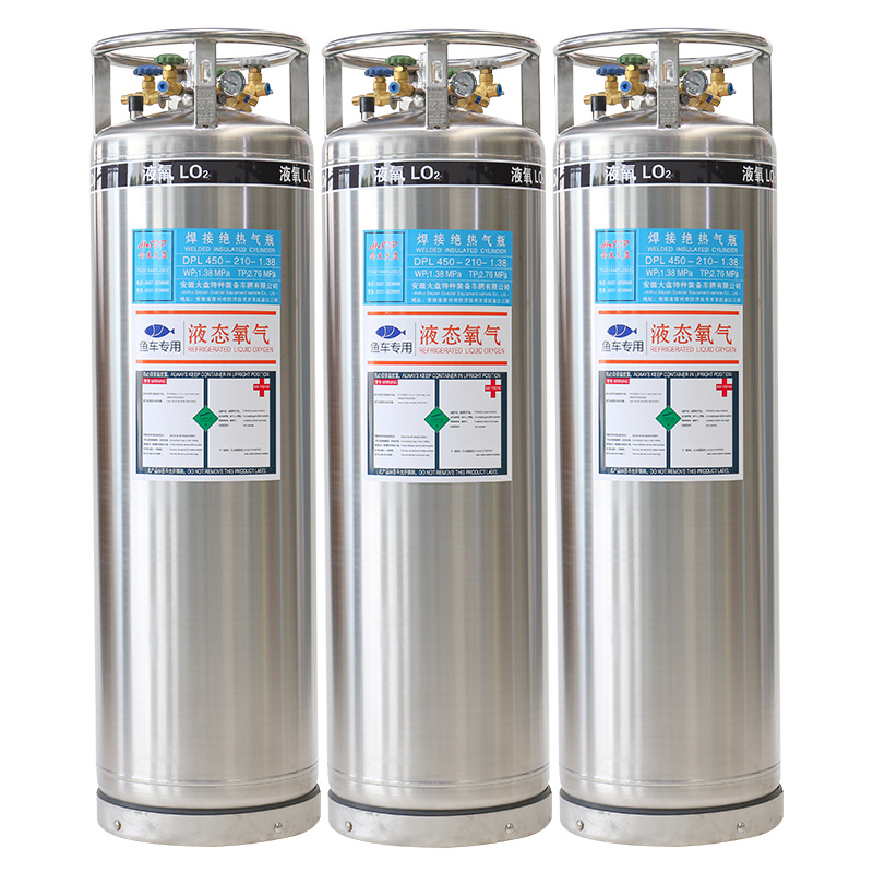 Cryogenic Liquefied 1.4MPa Working Pressure LNG Vehicle Gas Cylinder