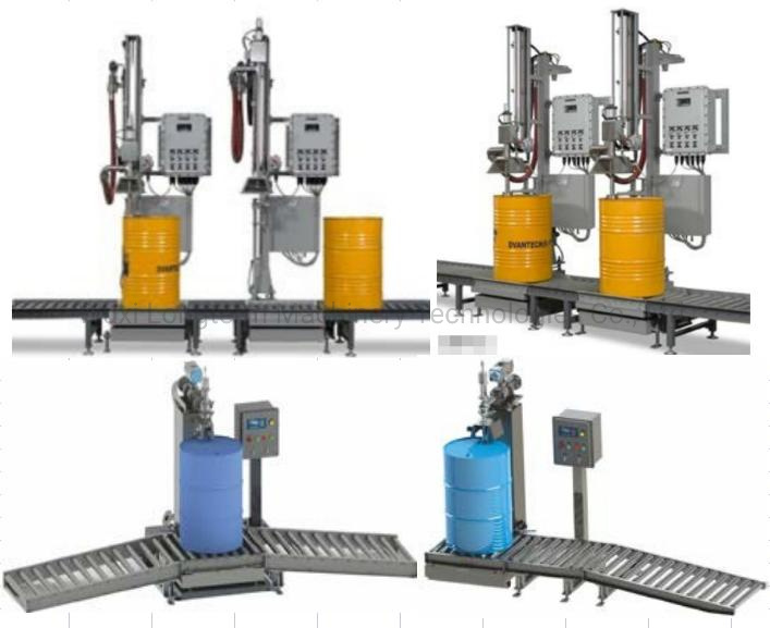 Fully Automatic Steel Drum Filling Sealing Line, 210.5L, 220L Bitumen Barrel Drum Filling Line
