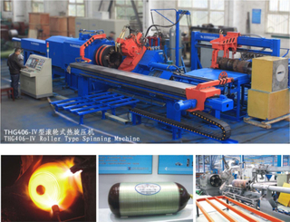 Roller Type Seamless CNG Cylinder Hot Spinning Machine