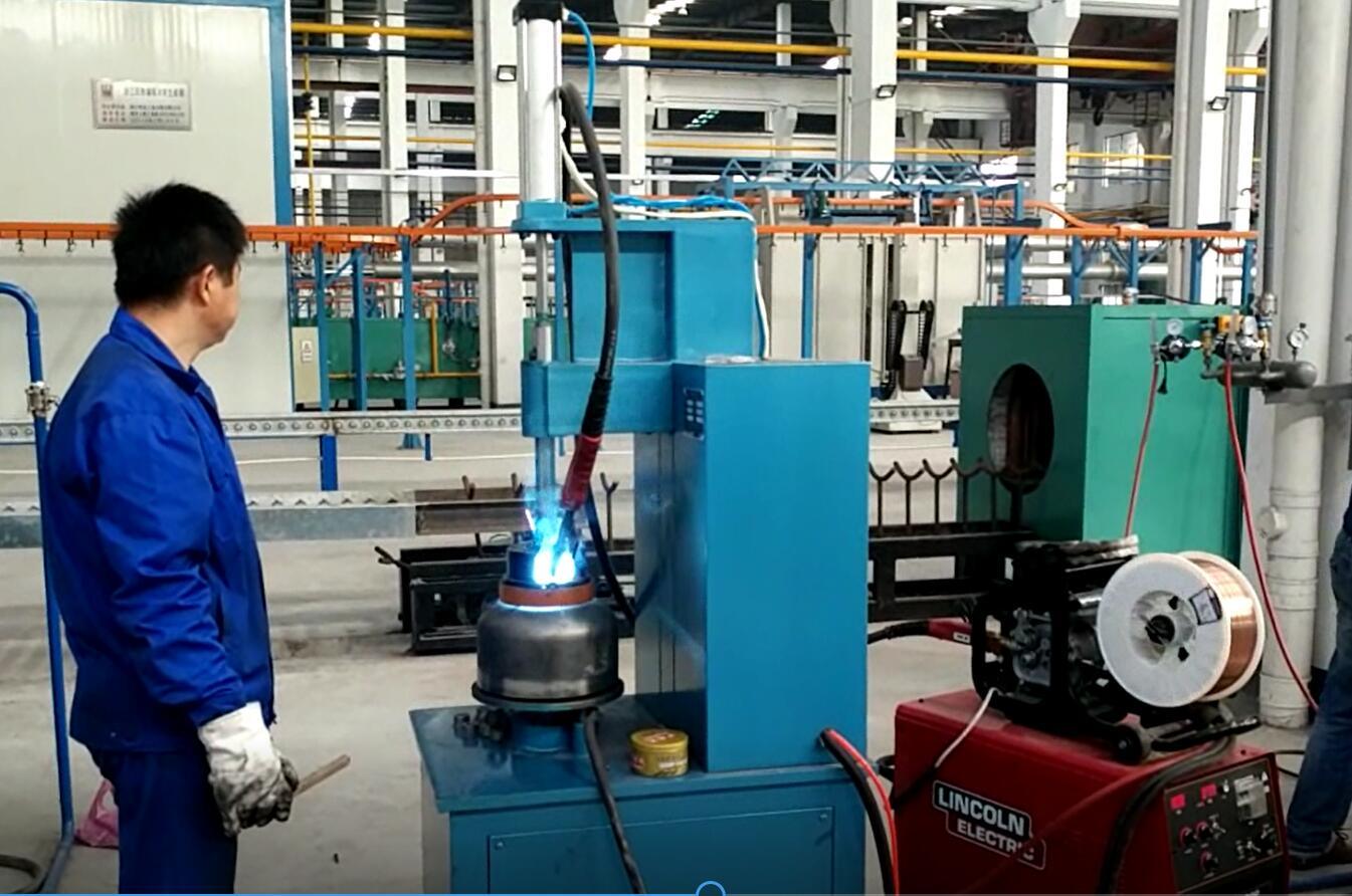 LPG Gas Cylinder Valve Socket Welding Machine for Production Line