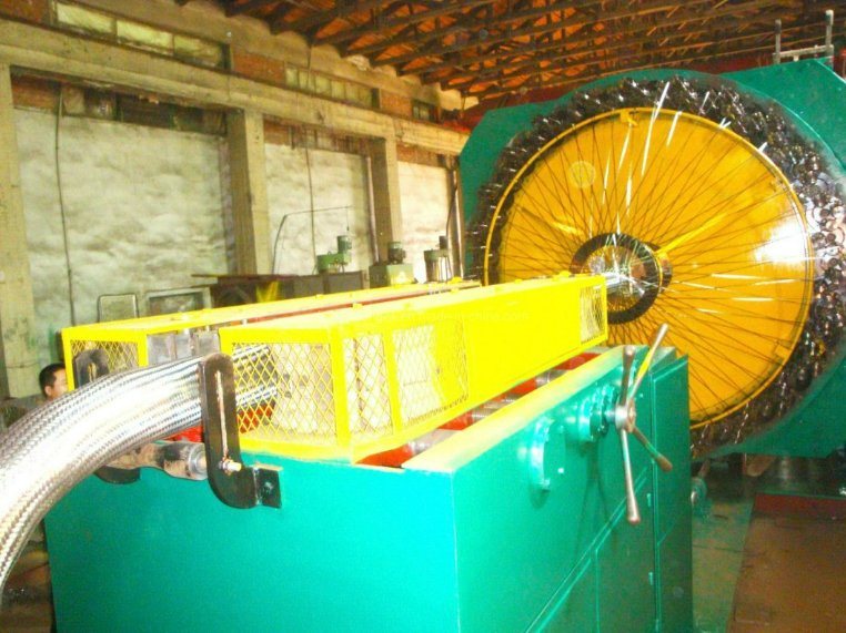 High Speed Horizontal Rubber Hose Wire Knitting Machine Stainless Steel Metal Hose Braiding Machine