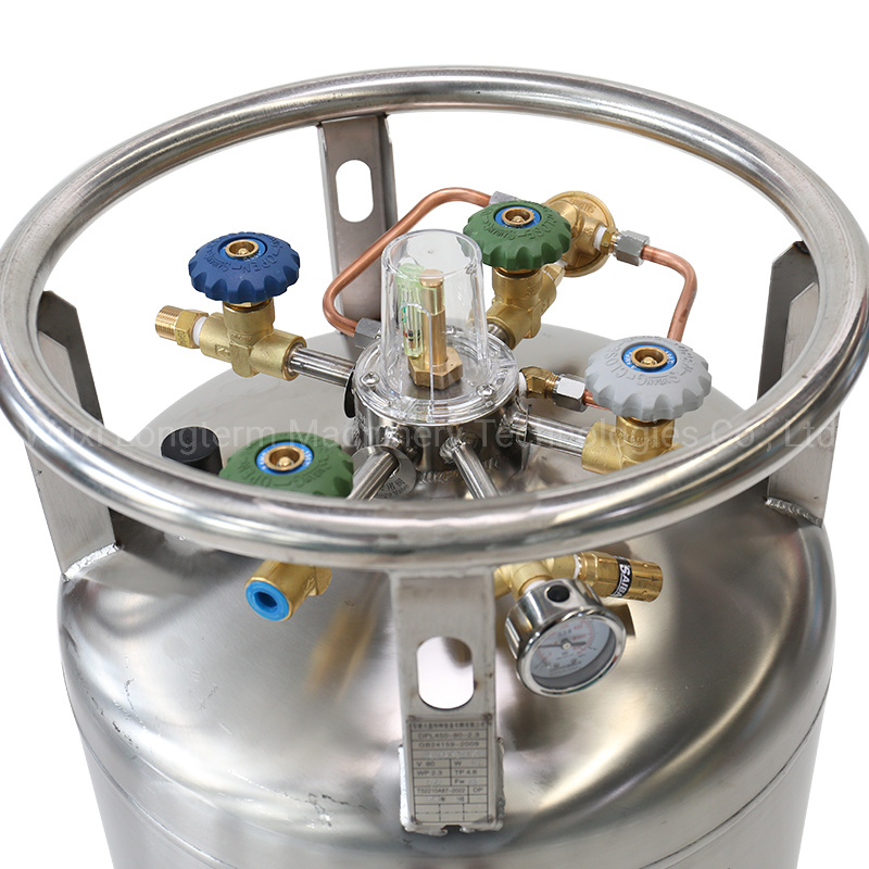 Empty Heat-Insulation Liquid Cryogenic Gas Cylinder Dewar Tank Bottle^