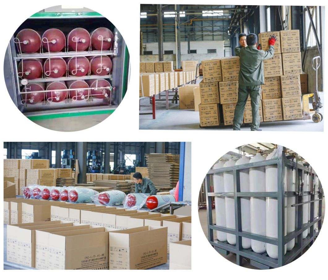 ISO High Pressure Car CNG Steel Gas Cylinder for Vehicle/Bus/Truck