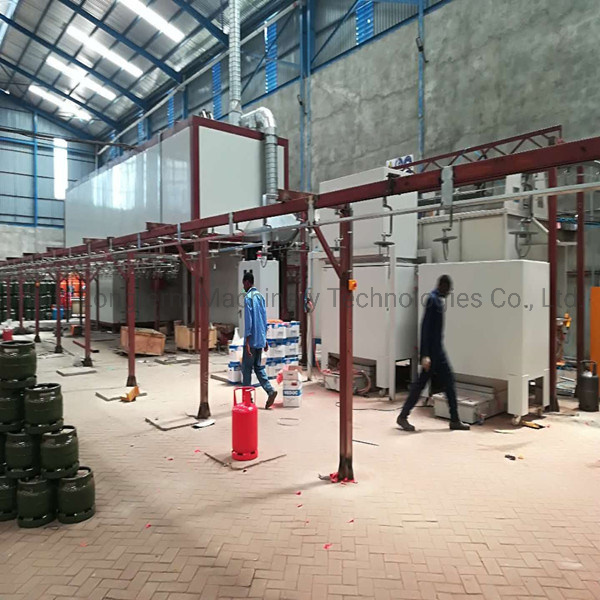 15kg LPG Gas Cylinder Production Line Body Manufacturing Equipments Powder Coating Machine