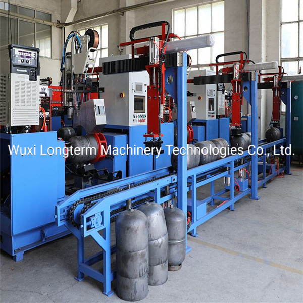 LPG Gas Cylinder Manufacturing Equipment Circumferential Seam Welding Machine