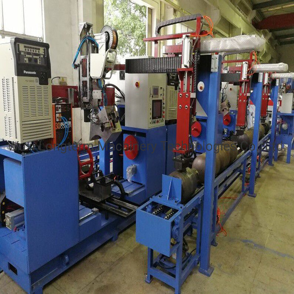 LPG Gas Cylinder Manufacturing Equipment Body Seam Welding Machine